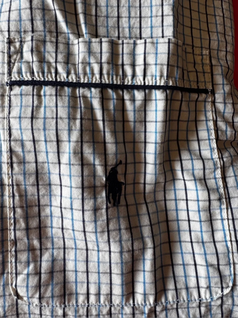 Polo by Ralph Lauren Men’s Blue & white check sleepwear set